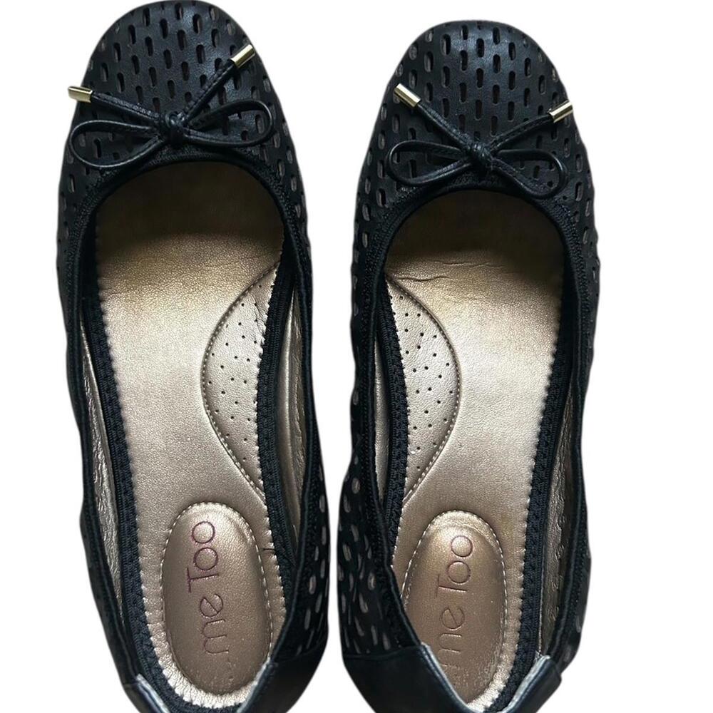 Me Too Flexible Black Ballet Flats Size 6.5 Womens Style Fayla6 Balletcore - Picture 2 of 6